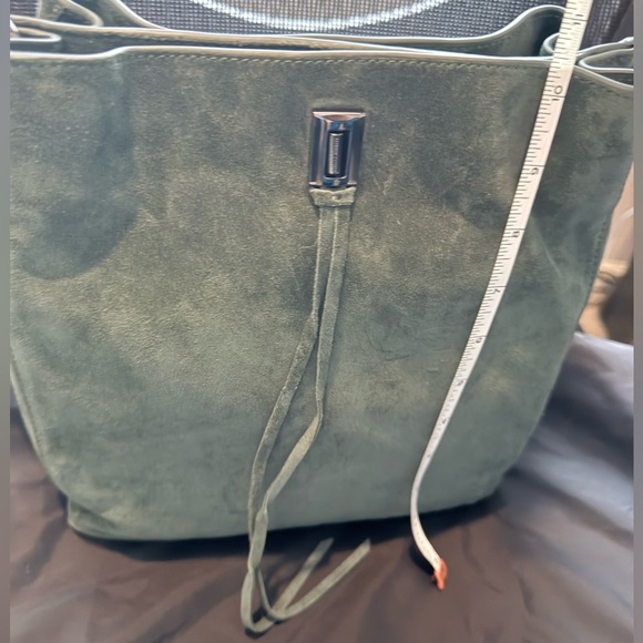 NWT!! Rebecca Minkoff Darren Shoulder Bag in Deep Jade/Gunmetal - Picture 9 of 11